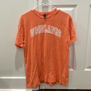 coral woodlands camp tshirt